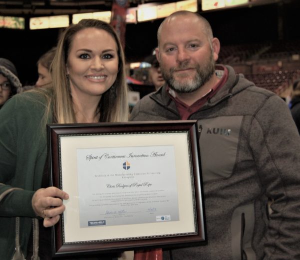 Spirit of Innovation Award at MFG Day 2019 in Nampa